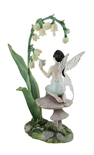 Estatua de Hada de Flores Lirio del Valle 11 Pulgadas miniatura 3