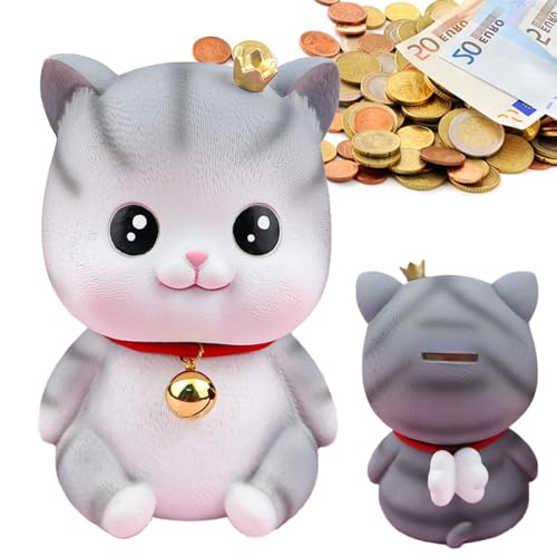 LPAMABA Kinder Spardose Unzerbrechliche Sparschwein in Katzeform Münze...