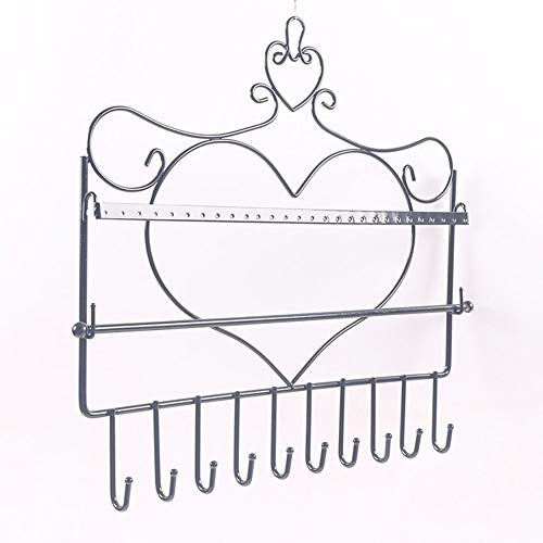 BEIXI Wall Mount Earring Holder Organizer Hanging Closet Jewelry Storage Rack (Black) BEIXI Wall Mount Earring Holder Organizer Hanging Closet Jewelry Storage Rack (Black)