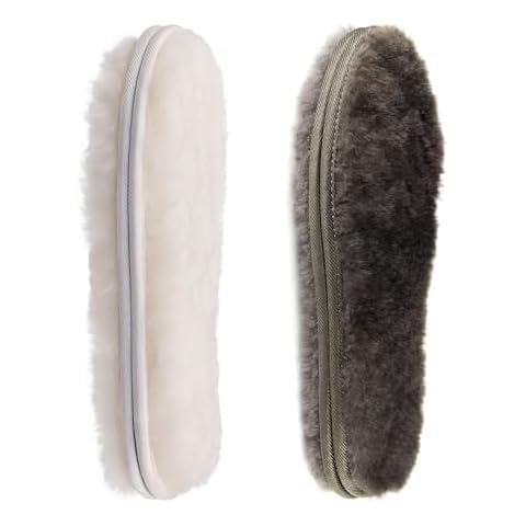 CCSOFTIME 2 Pairs Thermal Sheepskin Insoles Cover