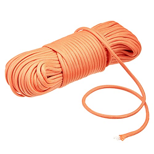 Image of Amazon Basics 550 Type III Paracord, 7-Strand Nylon Core, High Strength for Hiking, Camping, Survival and DIY Crafts, 5 /32 in x 100 ft (4mm x 30.5m), Orange (Pack of 2)