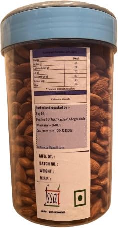 Image of RAJTILAK Dry Fruits Combo Pack of 2 | Premium California Almonds & Premium Black Raisins | Badam & Kali Kishmish | Nuts & Dry Fruits | Healthy & Tasty | Pack of 2x10g Each