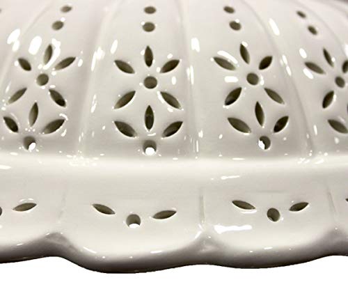 Paralume ceramica bianca di ricambio per lampadari...
