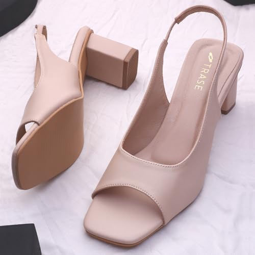 Image of TRASE Block Heels Sandals For Women, Anime Stylish & Comfortable Footwear