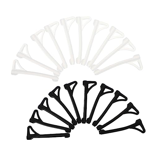 BUTIFULSIC 10 Pairs Glasses Ear Hooks Black Glasses Ear Grips Eyewear Retainer Glasses Sleeve