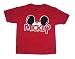 Disney Mickey Mouse Little Boys Toddler Family T Shirt (2T, Red)