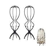 Ginddy Perückenständer,2 Stück Perückenständer Perückenkopf Zusammenklappbar und Abnehmbar Ideal für Perücken Als Stilvoller Huthalter und zur Aufbewahrung von Perücken