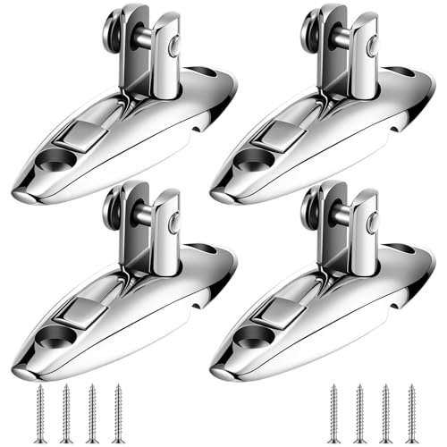 Image of MorningRo 4 Pcs Quick Release Bimini Top Hinge 316 Stainless Steel