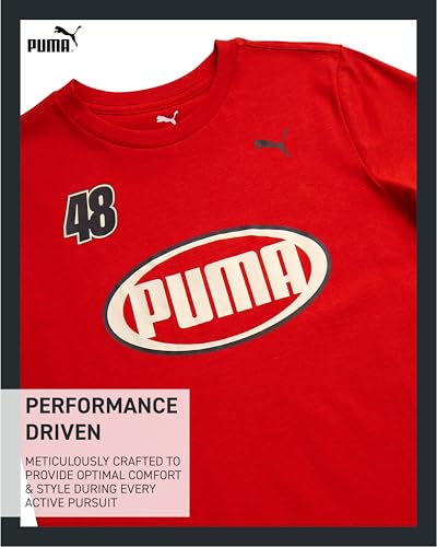 Image of PUMA Boys T-Shirts Athletic Crewneck Short Sleeve Tees (Sizes S-XL)