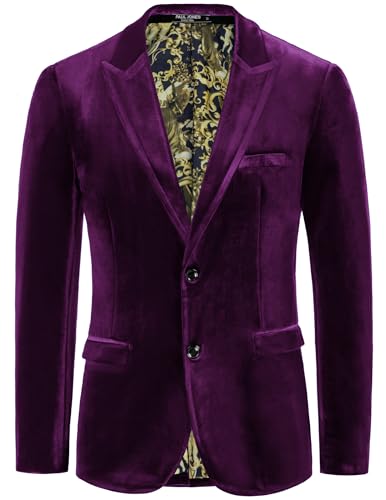 Blazer en velours PJ PAUL JONES coupe ajustée bleu nuit veste chic homme