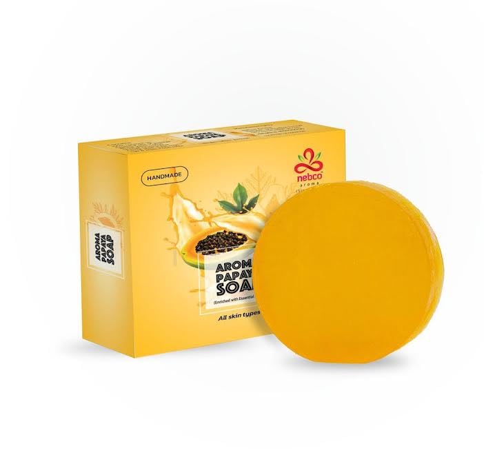 Aroma Papaya soap | Nourishing & for Dark Spot & Acne Removal - Enriched with Papaya | For Smooth & Soft and Younger-Looking Skin| For All Skin Types-image-40