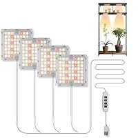 Pflanzenlampe LED Vollspektrum Wasserdicht,Pflanzenlicht für Zimmerpflanzen mit Auto-Timer 3/9/12H, Tageslichtlampe Wachstumslampe für Pflanzen,240LED grow lampe blüte(1 Schalter→4 Leuchten)