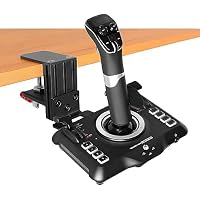 HTLAKIKJ Desk Mount for Flight Sim Joystick - Compatible with Logitech Extreme 3D Pro and Turtle Beach VelocityOne Flightstick for Xbox and Windows - Durable Metal Holder