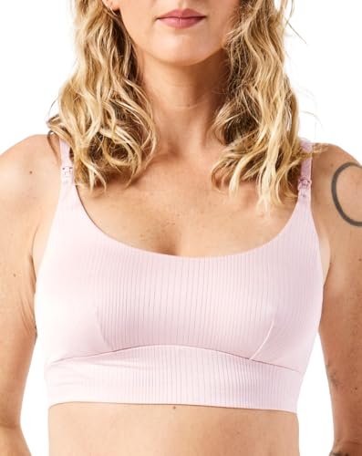 Image of Bodily Everything Bra - Wireless Nursing Bras for Breastfeeding, Soft Stretchy Maternity Sleep Bra with Clip Down Access