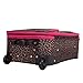 Rockland Fashion Softside Upright Luggage Set, Expandable,Lightweight,Telescopic Handle,Wheel, Pink Leopard, 2-Piece (14/19)