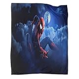 Spider Man Couvertures Imprimées en 3D Marvel Avengers Couvertures en Couvertures pour Canapés, Couvertures en Laine, Draps, Chaleur Et Isolation, Camping 50x60inch(127x152cm)