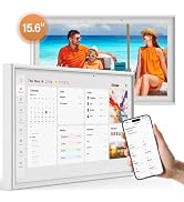 15.6 Inch Digital Calendar Wall Touch Screen, Smart Family Calendar &amp; Chore Chart for Kids, 1080P...