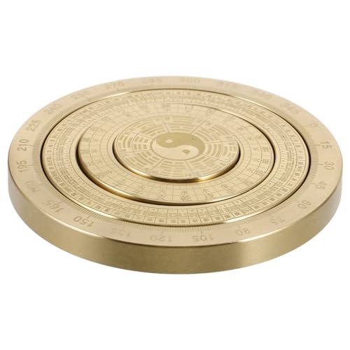Brújula Feng Shui Bagua Mini Portátil de Latón miniatura 1