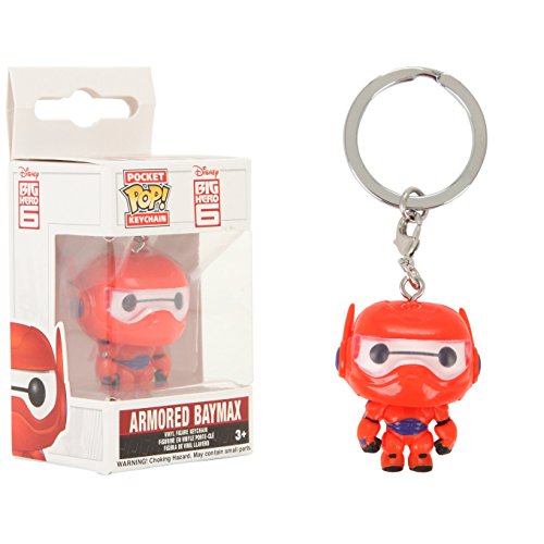 Funko 7159-Pdq Pocket Pop! Keychain Disney Armored Baymax