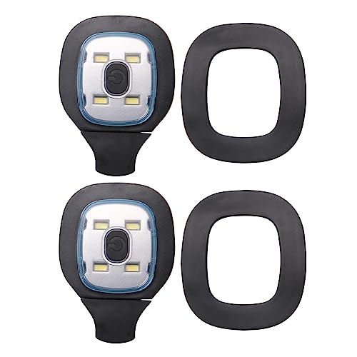 Knadgbft 2 pièces Lampe frontale rechargeable USB pour bonnet LED, bonnet à LED avec lampe...