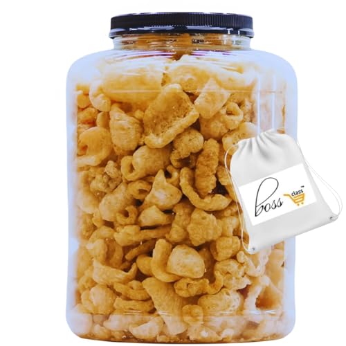 (1) Original Smoked Fried Pork Rinds 16oz Tub Premium Chicharrones Zero Carbs High Protein Crunchy Crackling Snacks Keto Paleo Friendly Party Food Guacamole Gourmet Snack Savory Treat