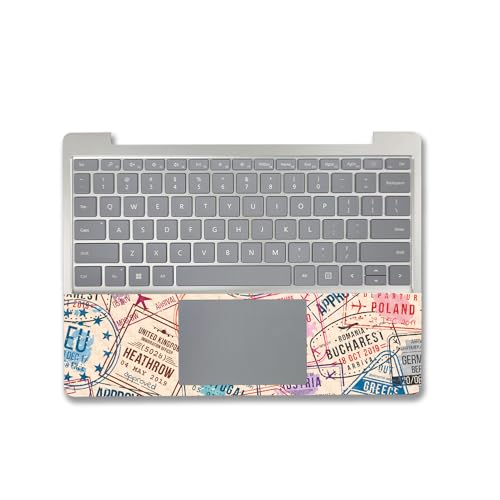 Image of MightySkins Carbon Fiber Skin Compatible with Microsoft Surface Laptop Go 3 (2023) Full Wrap Kit - Ive Been Everywhere | Protective, Durable Textured Carbon Fiber Finish | Made in The USA