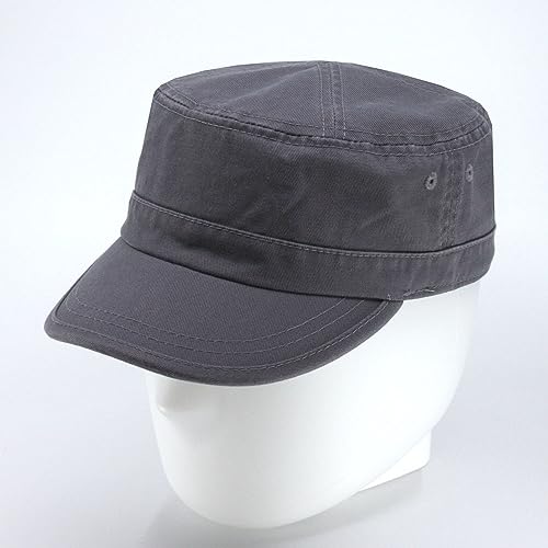 Image of The Vintage Year Heavy Stitching Washed Cotton Cadet Hat - Durable Military Baseball Cap for Men & Women, Outdoor Casual Wear