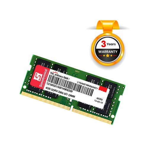 Image of Simmtronics 4GB DDR4 Laptop RAM 2666 MHz (PC 21300) with 3 Year Warranty