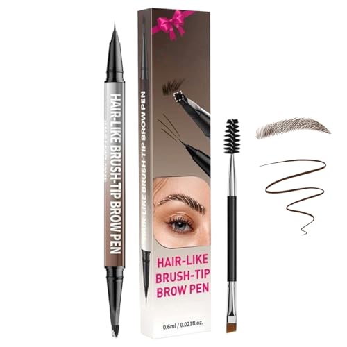 4D Cejas Lápiz, 2 En 1 Doble Punta Lápiz Cejas, Resistente Agua Sudor Natural Ceja Lápizs Para Mujeres Y Niñas, Larga Duración Antimanchas Ceja Lápizs Maquillaje, Para Todo Tipo Looks