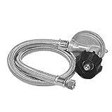 Bayou Classic M5LPH 36-in Stainless Braided LPG Hose for Gas Grills Features A Low Pressure Regulator 3/8-in Flare Swivel Fitting Designed For Gas Grills
