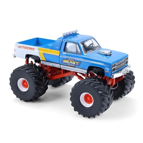 Camión Chevrolet C30 1:64 Modelo 1983 Azul miniatura 2