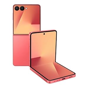 Samsung Galaxy Z Flip7 Cell Phone, 512GB AI Smartphone, Unlocked Android, high-res 50 MP Camera, Powerful Processor, Long Battery Life, 2025, US 1 Yr Manufacturer Warranty, Coral Red