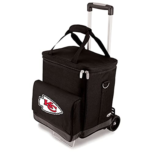 PICNIC TIME NFL isolierte Weintasche mit Trolley für 6 Flaschen, Herren,Unisex-Erwachsene, Damen, schwarz, Einheitsgröße Cover