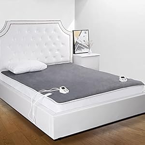NB Heated Mattress Pad Underblanket Dual Controller for 2 Users Soft Flannel 10 Heating Levels & 9 Timer Settings Fast…