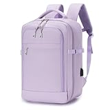 SPAHER Maleta Negra Portátil de Cabina 40x20x25, para viaje en Avión en Ryanair, Mochila 20L para Hombre y Mujer