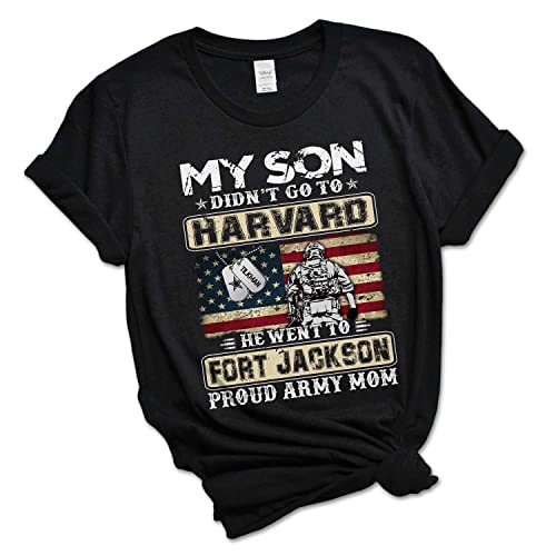 My Son Didn't Go to Har-vard, Proud Army Mom, Proud Army Dad, Grandma, Custom Name Shirts S-5XL Multi-Color