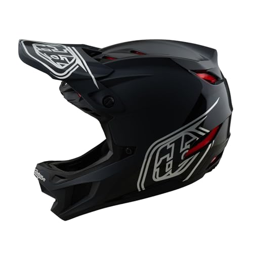 Troy Lee Designs D4 Polyacrylite Helmet, Shadow Black, XL