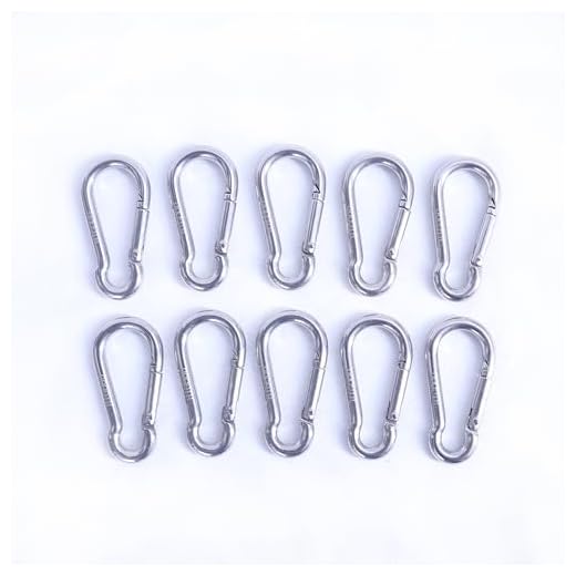HIGOOD 1.6inch 154lb,304 Stainless Steel Spring Snap Hook,10pcs/Pck.