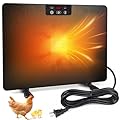 Torlaist 2026 Upgraded Chicken Coop Heater, 200W Chick Brooder Heating Plate with 5 Timing Function & 3 Adjustable Temp, Chicken Brooder Heater with Overheat Protection, UL-Compliant (Black)