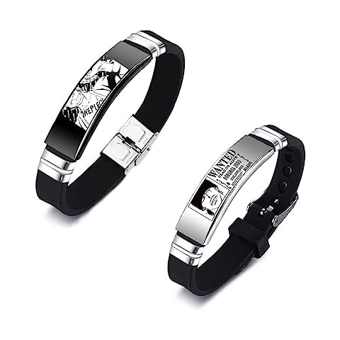 KF Ornament One Piece Stainless Steel Bangle - Luffy Bangle Unleash your Inner Pirate Perfect for Cosplayers and Anime Fans (Roronoa Zoro) Cover
