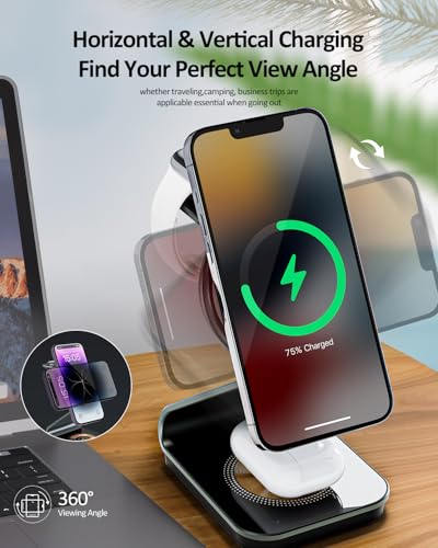 Chargeur sans fil rapide 3N1 support induction multi-appareils sans câble