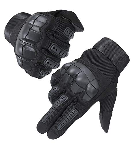 HIKEMAN Full Finger Touch Screen Tactical Military Gloves Hard Knuckle Gloves for Hunting
