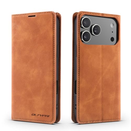 Housse iPhone 17 Pro Max QLTYPRI en Cuir Premium avec Fermoir Aimanté
