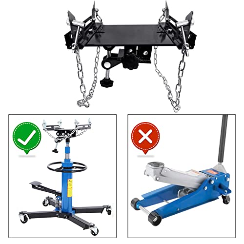 Prijesse 1660Lbs Transmission Jack Adapter 360° Rotation For Passenger Cars And Light Trucks Conversion Transmission Jack #TOP7