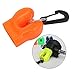 Almencla 1 Piece Breathing Apparatus Debrisproof Retainer Mouthpiece Cover, PVC Material, Quick Release Snap Fastener, Orange Diving Holder Reachory