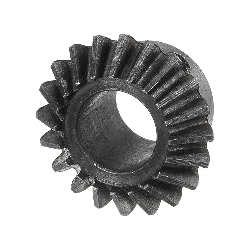 Image of HARFINGTON 2pcs Bevel Gear 1M 20 Teeth 14mm Shaft Hole 1:1 Tapered Bevel Pinion Gear 45# Steel 1.5 Module 90 Degree Steering Gear, for Hardware Mechanical Rotation