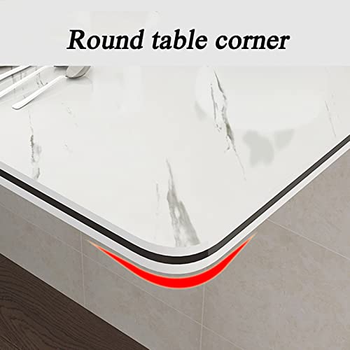 Table murale avec dessus abattant noir 40x80cm bureau flottant pliant - 7