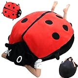 ☃[Super doux et confortable] : Disponible en tailles 60 cm/100 cm au choix, ce coussin coccinelle géant est parfait pour se blottir et se détendre. Le tissu en cristal ultra-doux et le rembourrage en coton PP offrent une sensation confortable et luxueuse, garantissant une expérience agréable.