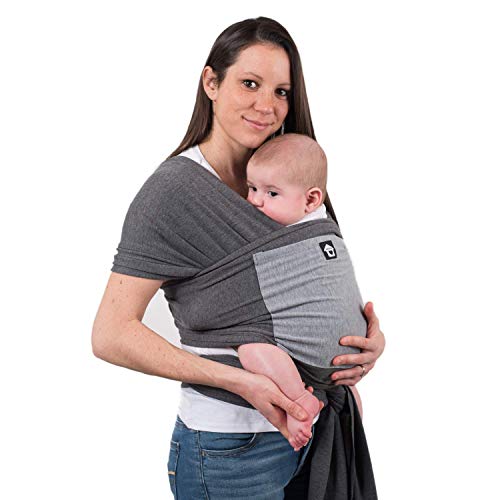 image for MaxnSo Baby Wearing Wrap with Front Pocket - One Size Fits All Ergonom