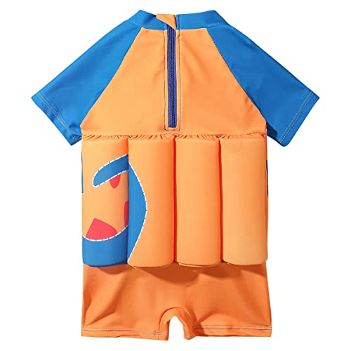 Image of Kids Boys Girls Floatation Swimsuit with Adjustable Buoyancy Baby Float Suit Swim Vest One Piece Swimwear Bathing Suit